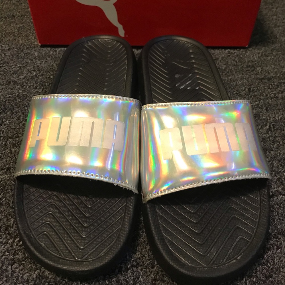 Popcat Chrome Puma Slides